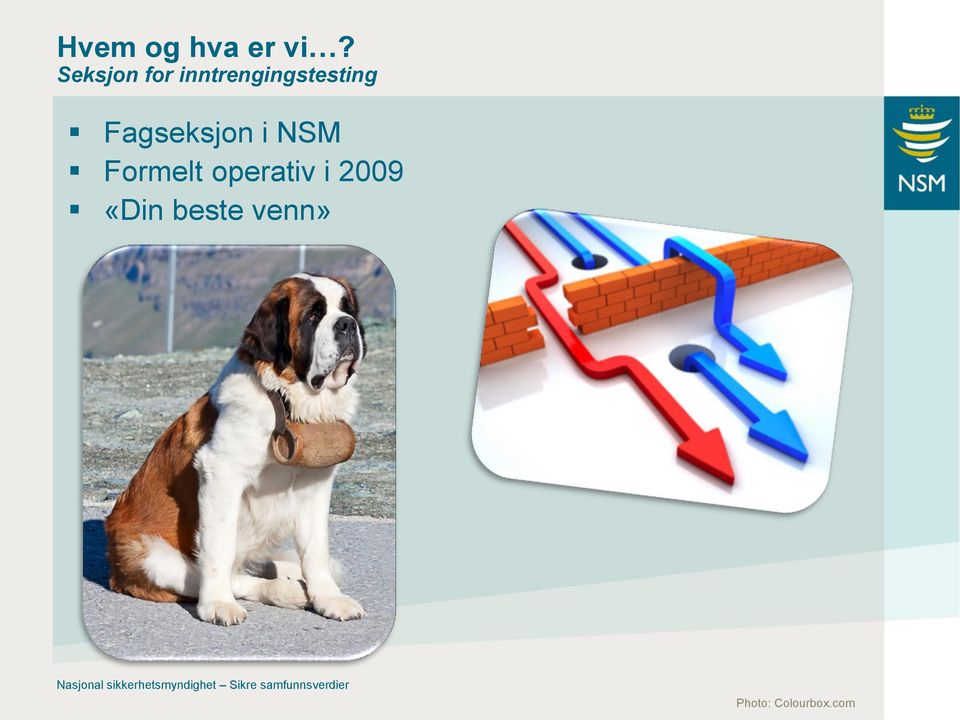 NSM Formelt operativ i 2009 «Din beste venn»