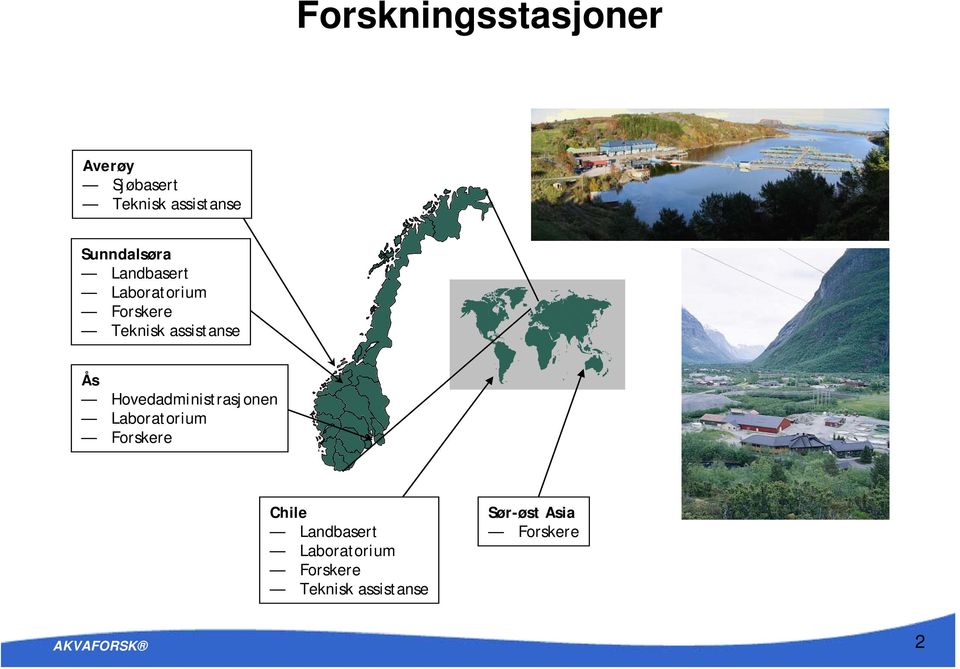 Ås Hovedadministrasjonen Laboratorium Forskere Chile Landbasert