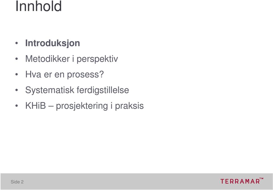 Systematisk ferdigstillelse