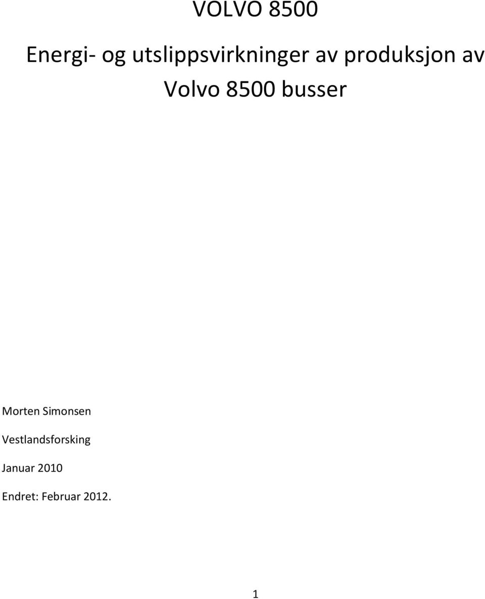 Volvo 8500 busser Morten Simonsen