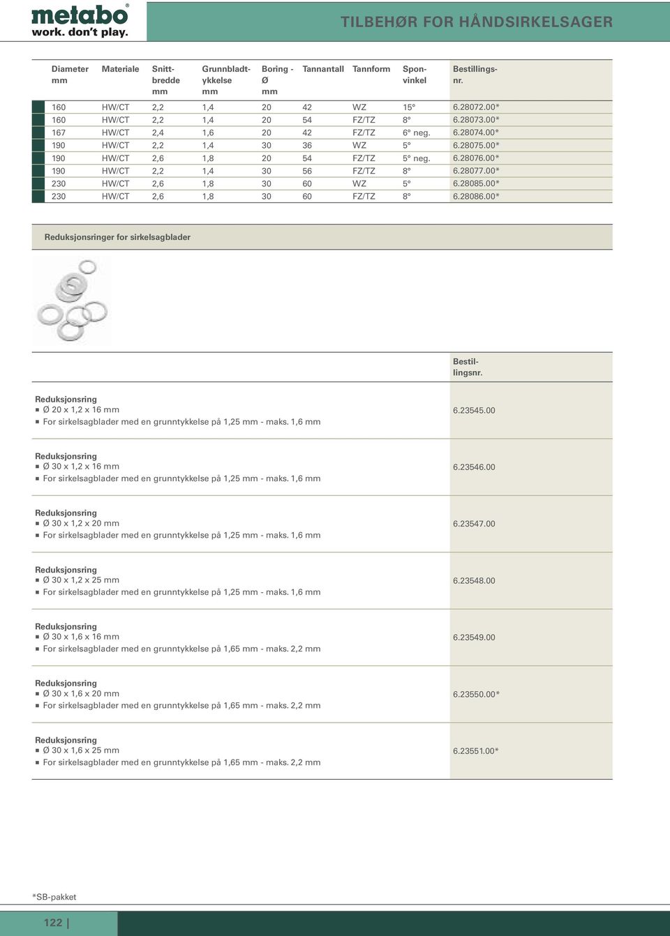 00* 230 HW/CT 2,6 1,8 30 60 WZ 5 6.28085.00* 230 HW/CT 2,6 1,8 30 60 FZ/TZ 8 6.28086.