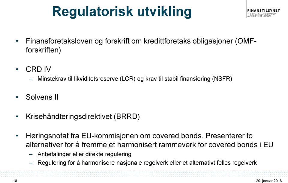 fra EU-kommisjonen om covered bonds.