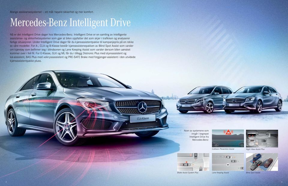 Under Intelligent Drive dager får du kjøreassistentpakke til kampanjepris på en rekke av våre modeller.