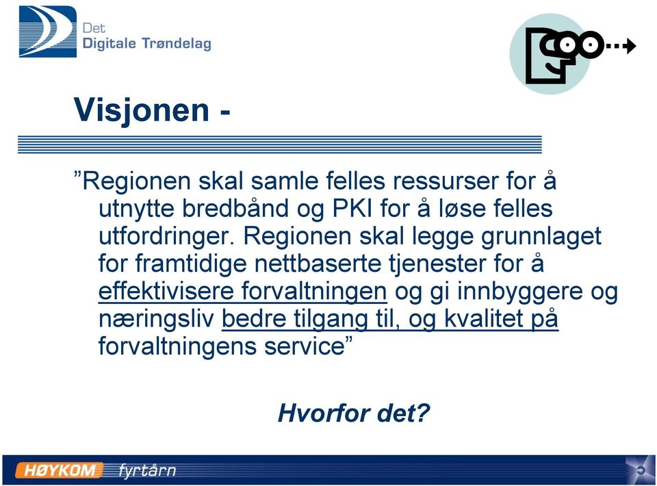 Regionen skal legge grunnlaget for framtidige nettbaserte tjenester for å