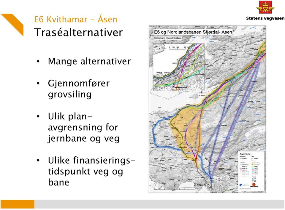 grovsiling Ulik planavgrensning for