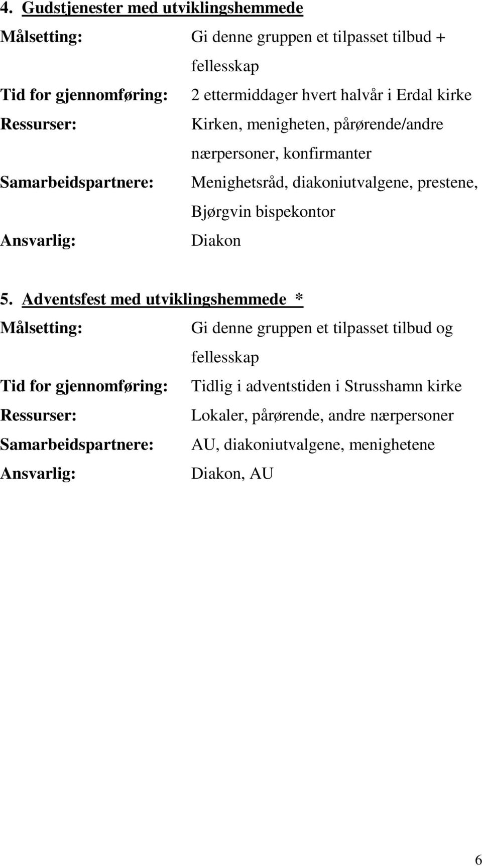 Bjørgvin bispekontor Diakon 5.