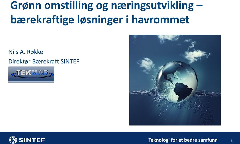 bærekraftige løsninger i