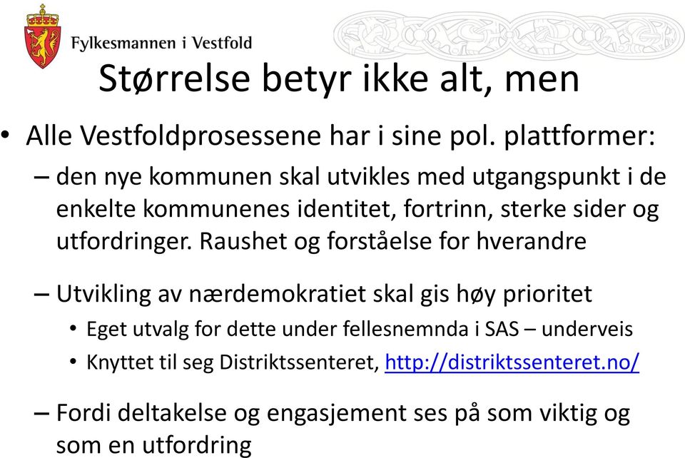 og utfordringer.