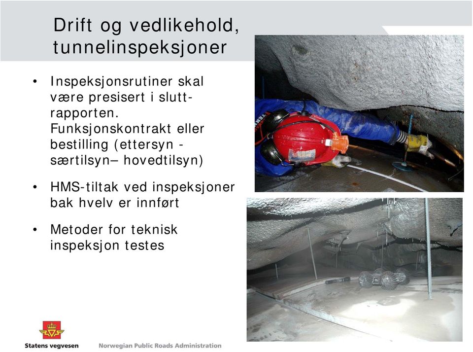 Funksjonskontrakt eller bestilling (ettersyn - særtilsyn