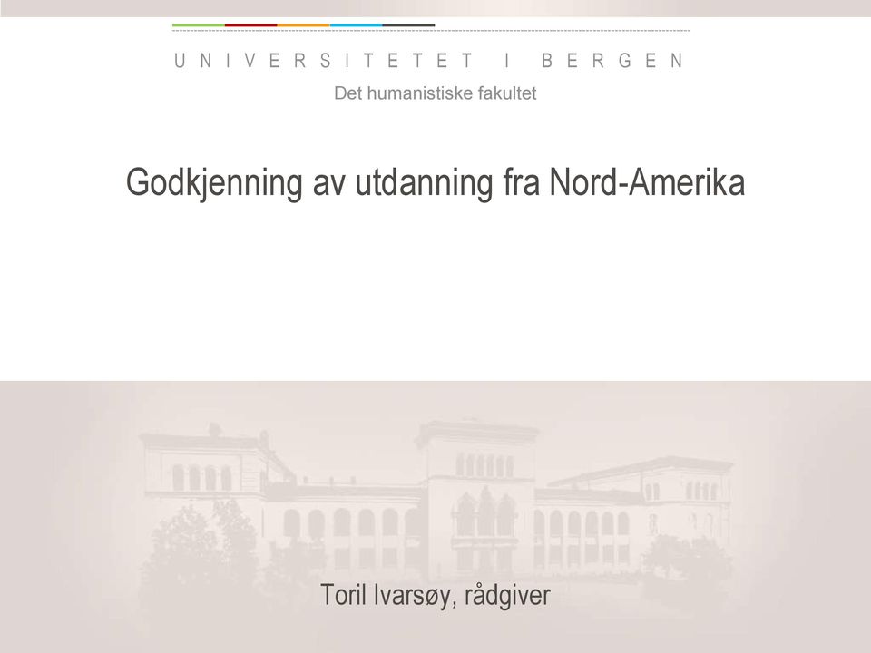 fakultet Godkjenning av