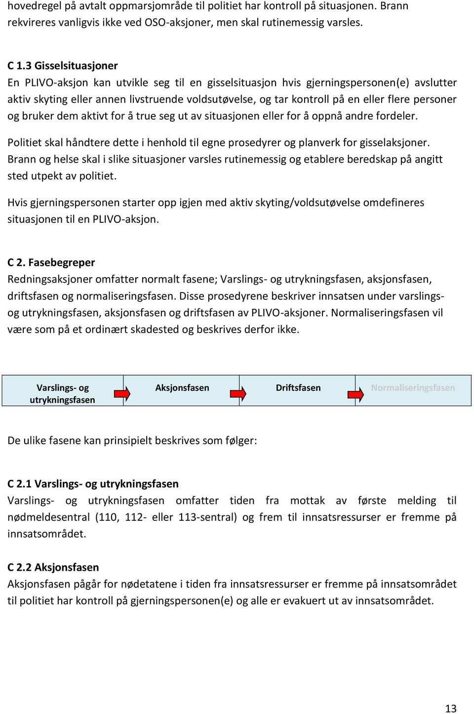 personer og bruker dem aktivt for å true seg ut av situasjonen eller for å oppnå andre fordeler. Politiet skal håndtere dette i henhold til egne prosedyrer og planverk for gisselaksjoner.