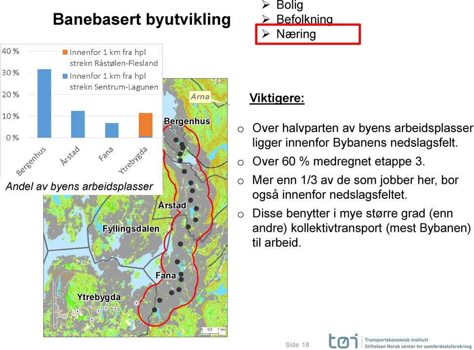 o Over 60 % medregnet etappe 3.