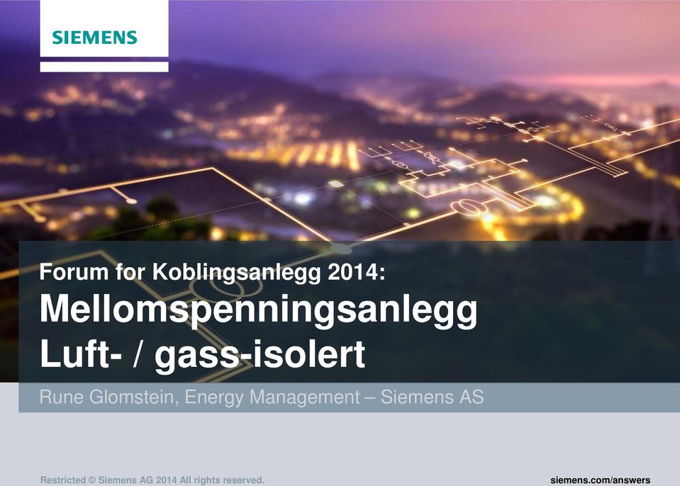 Rune Glomstein, Energy Management Siemens AS