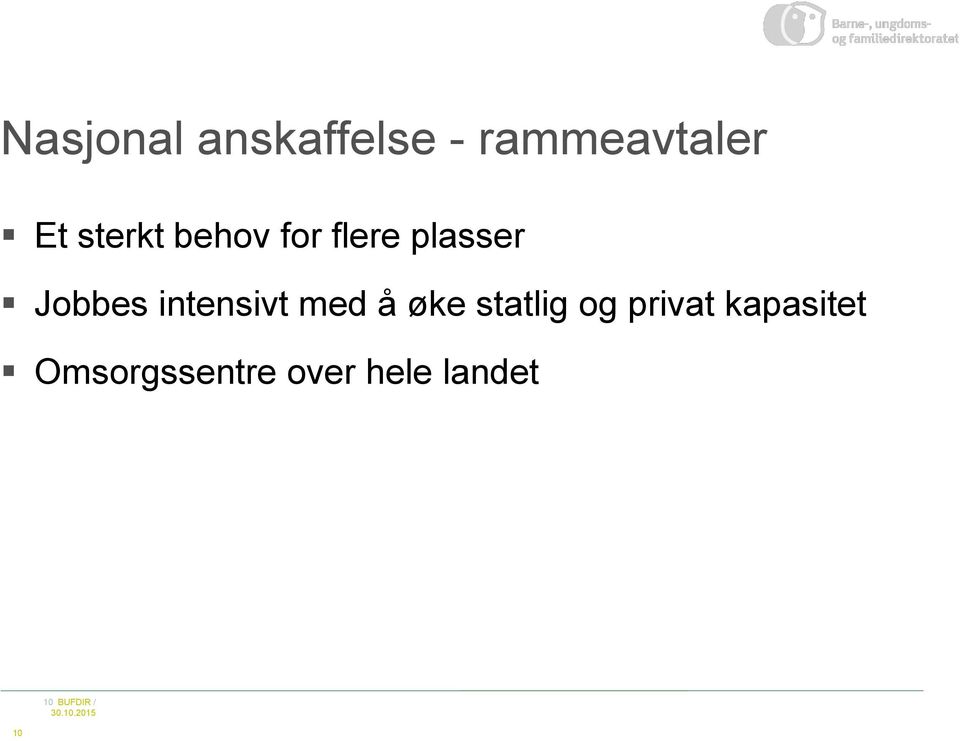 å øke statlig og privat kapasitet