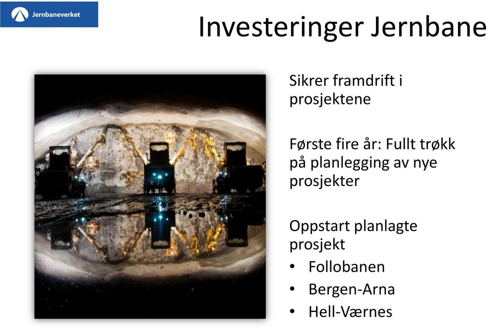 planlegging av nye prosjekter Oppstart