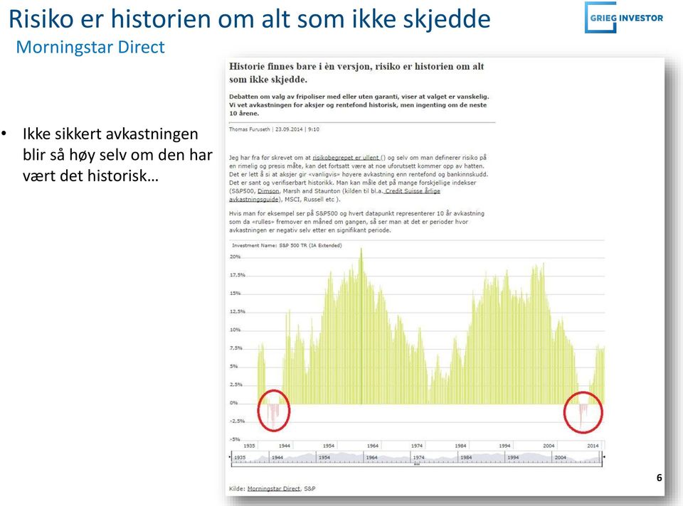 Ikke sikkert avkastningen blir så