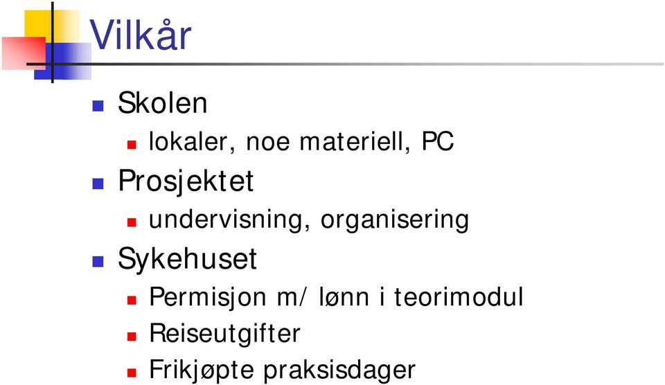 organisering Sykehuset Permisjon m/