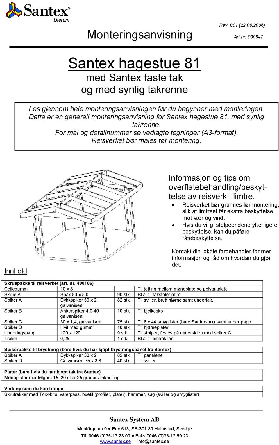 Informasjon og tips om overflatebehandling/beskyttelse av reisverk i limtre. Reisverket bør grunnes før montering, slik at limtreet får ekstra beskyttelse mot vær og vind.