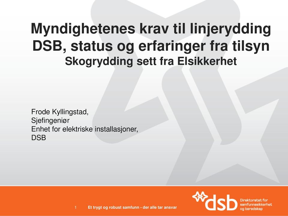 sett fra Elsikkerhet Frode Kyllingstad,