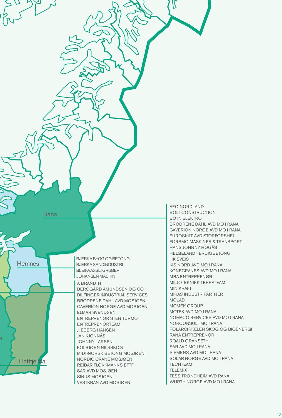 EBERG HANSEN JAN KJØNNÅS JOHNNY LARSEN KOLBJØRN NILSSKOG MIDT-NORSK BETONG MOSJØEN NORDIC CRANE MOSJØEN REIDAR FLOKKMANNS EFTF SAR AVD MOSJØEN SINUS MOSJØEN VESTKRAN AVD MOSJØEN AEO NORDLAND BOLT