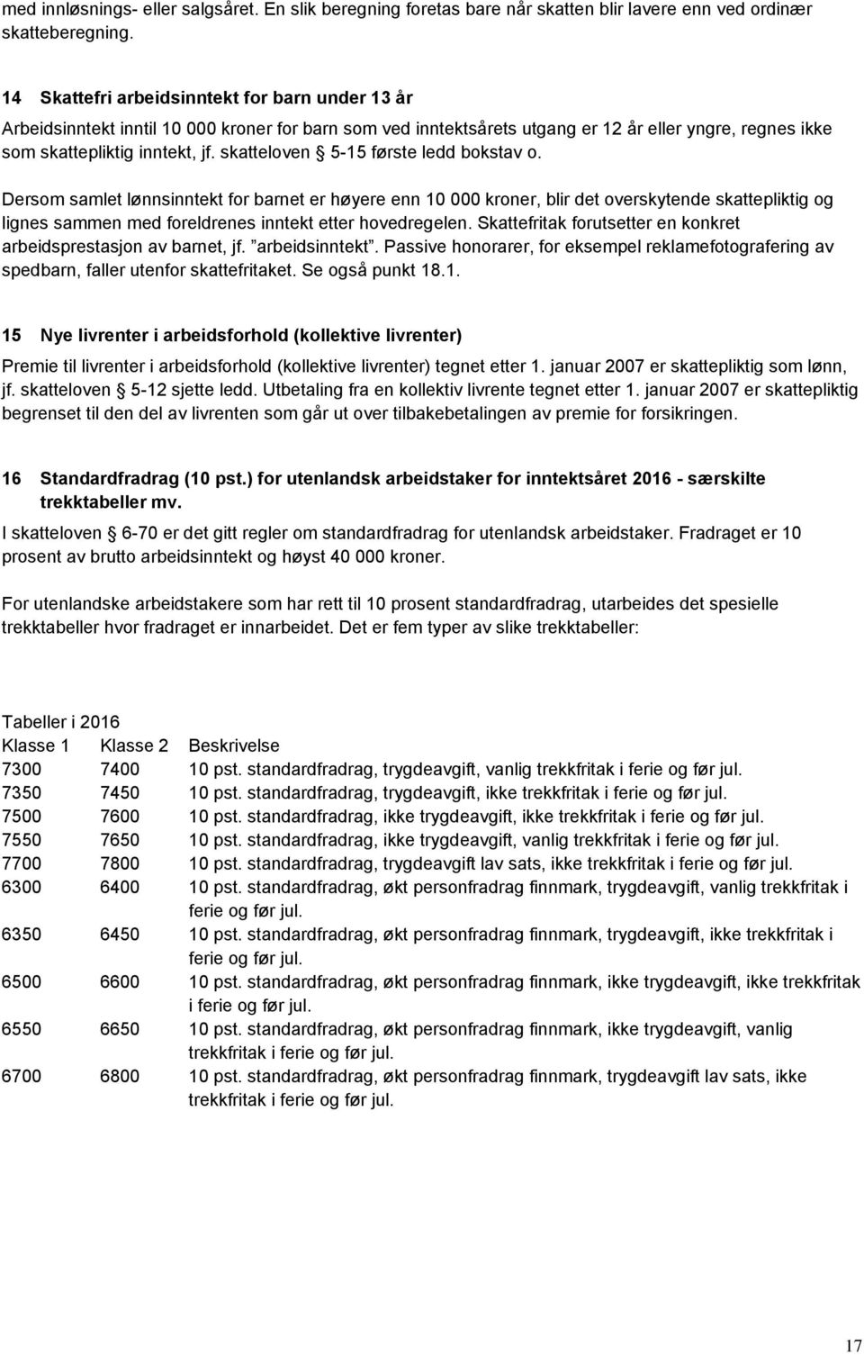 skatteloven 5-15 første ledd bokstav o.