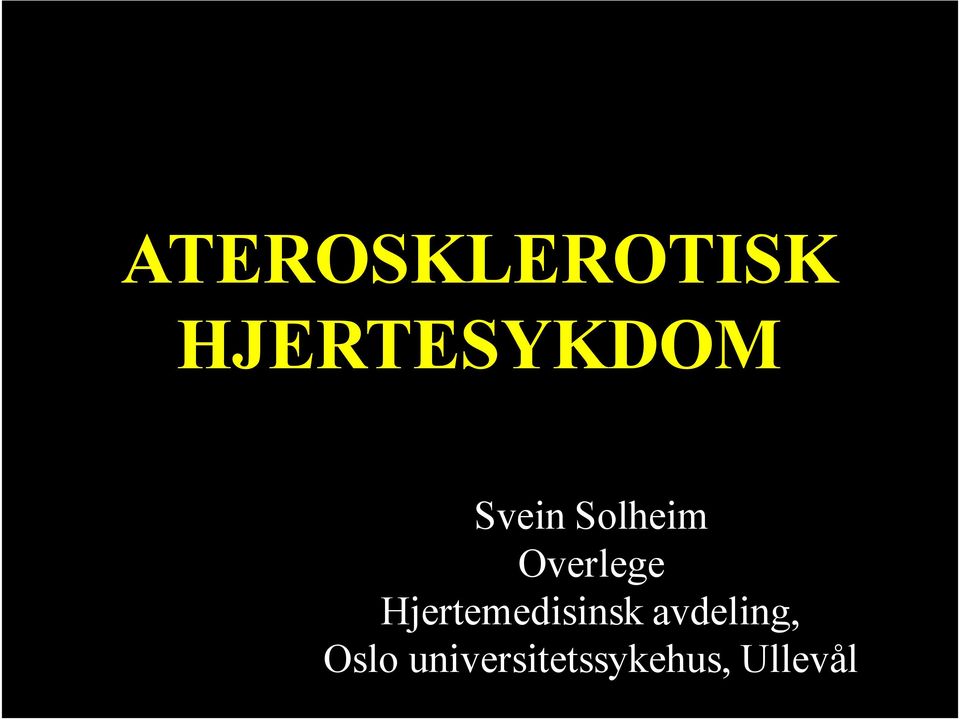 Overlege Hjertemedisinsk