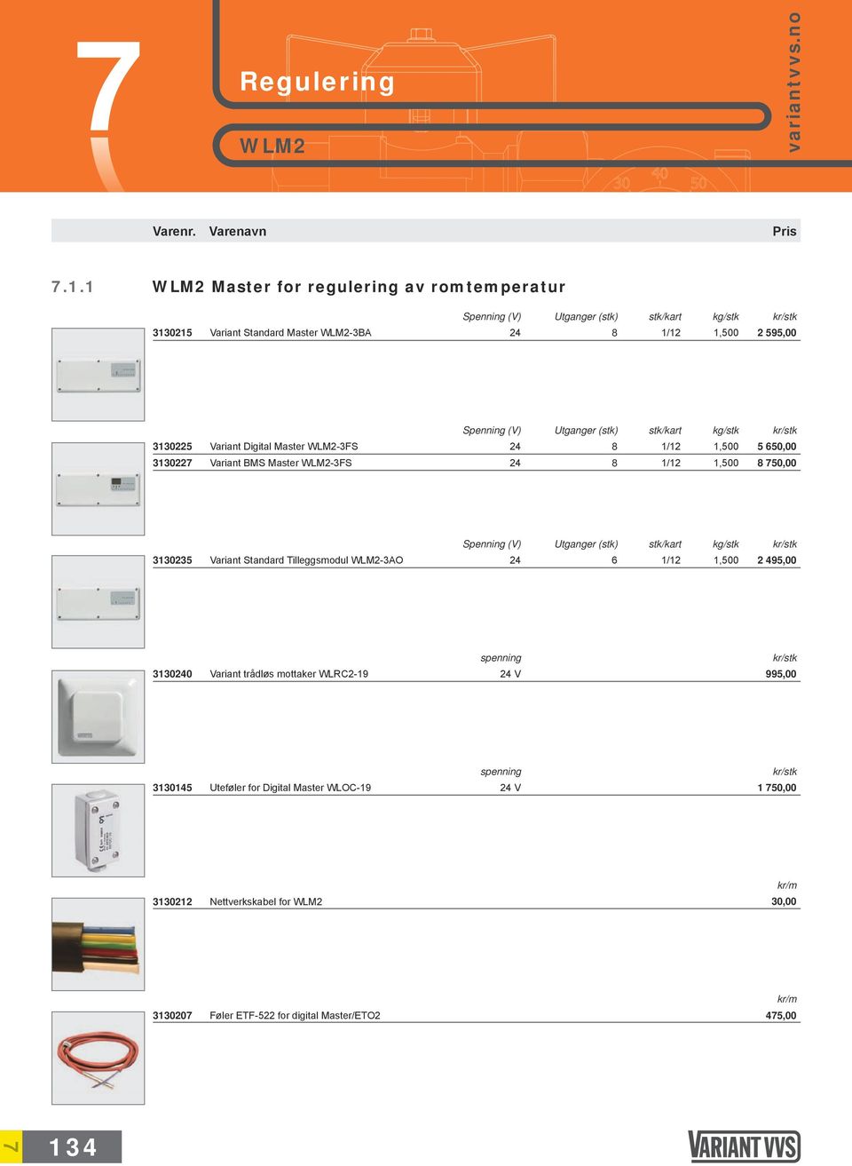 Variant Digital Master WLM2-3FS Variant BMS Master WLM2-3FS Spenning (V) Utganger (stk) 8 8 1/12 1/12 1,500 1,500 5 650,00 8 750,00 3130235 Variant