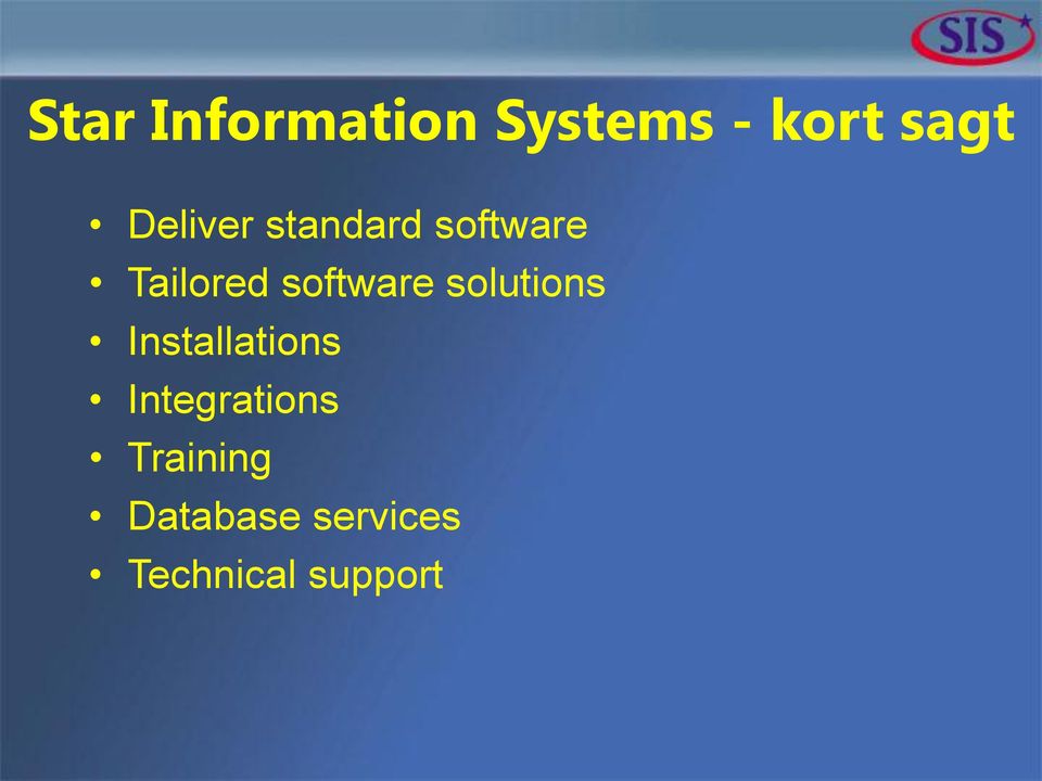 software solutions Installations