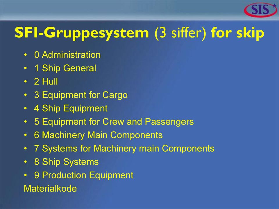 for Crew and Passengers 6 Machinery Main Components 7 Systems for