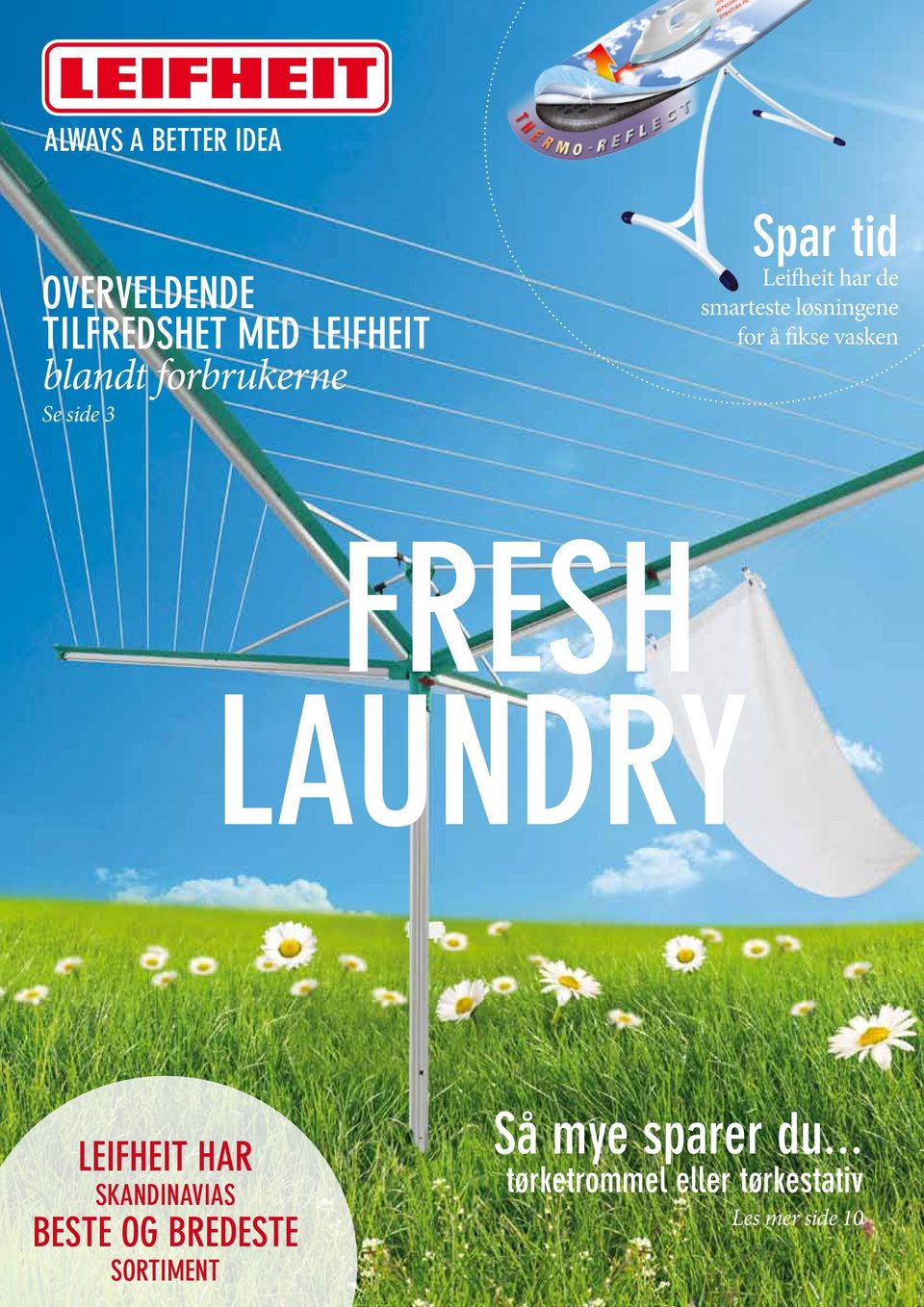å fikse vasken Fresh Laundry Leifheit har Skandinavias beste og