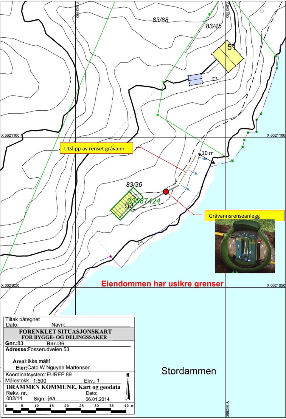 gråvann 10 m