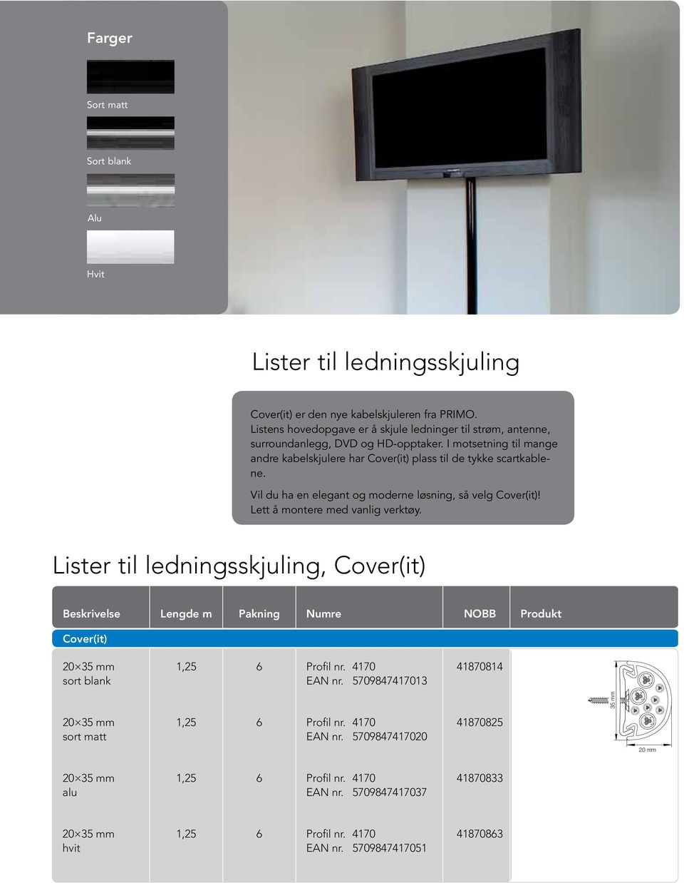 Vil du ha en elegant og moderne løsning, så velg Cover(it)! Lett å montere med vanlig verktøy.