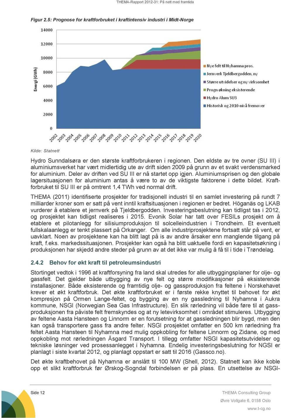 Aluminiumsprisen og den globale lagersituasjonen for aluminium antas å være to av de viktigste faktorene i dette bildet. Kraftforbruket til SU III er på omtrent 1,4 TWh ved normal drift.