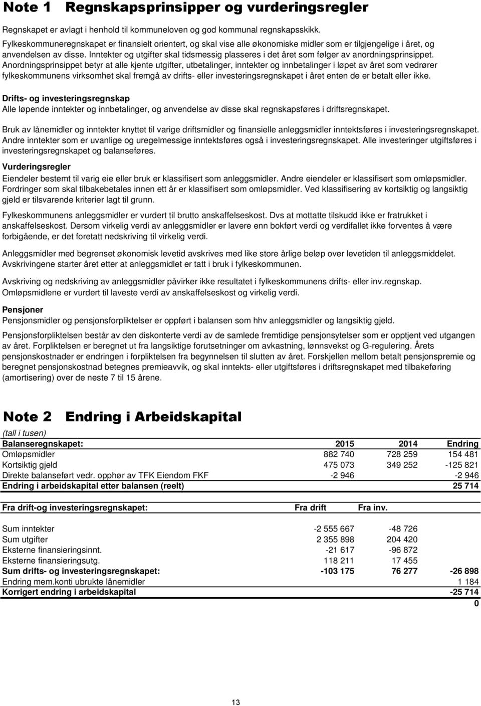 Inntekter og utgifter skal tidsmessig plasseres i det året som følger av anordningsprinsippet.