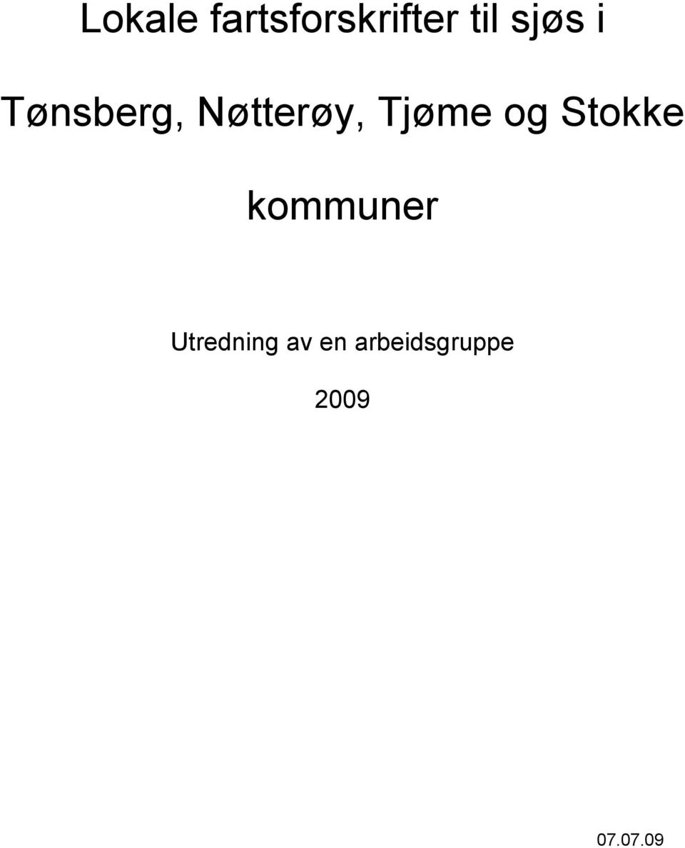 Tjøme og Stokke kommuner