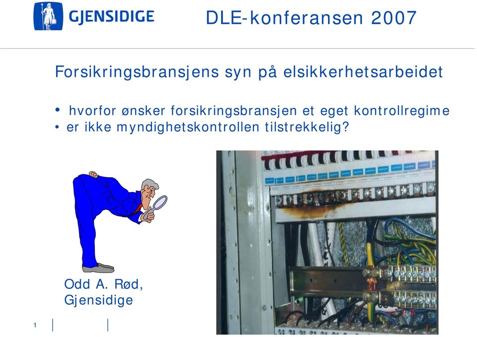 forsikringsbransjen et eget kontrollregime er