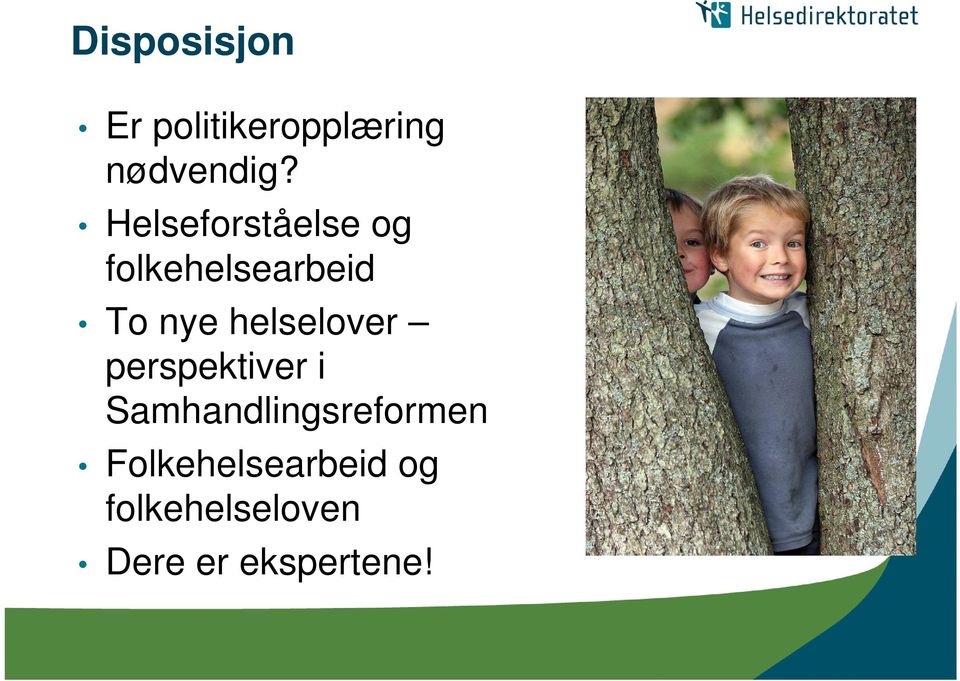 helselover perspektiver i Samhandlingsreformen