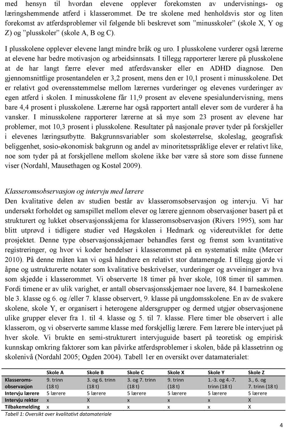 I plusskolene opplever elevene langt mindre bråk og uro. I plusskolene vurderer også lærerne at elevene har bedre motivasjon og arbeidsinnsats.