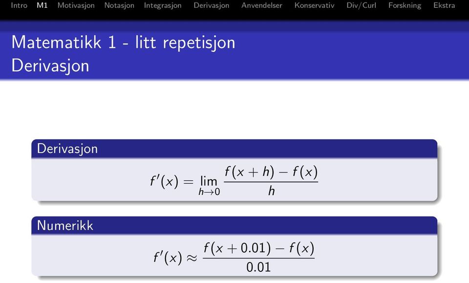 lim h 0 f (x + h) f (x) h