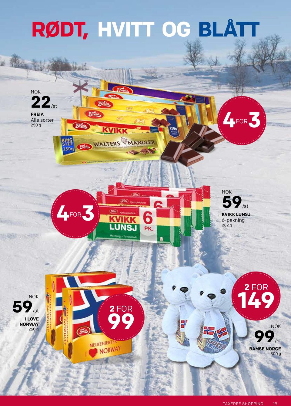 KVIKK LUNSJ 6-pakning 282 g 59/st I LOVE NORWAY
