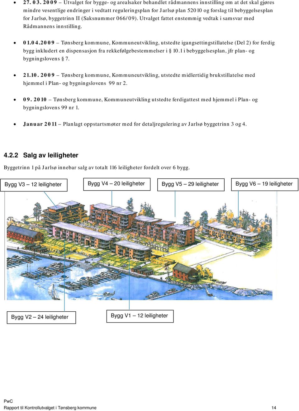 bebyggelsesplan for Jarlsø, byggetrinn II (Saksnummer 066/09). Utvalget fattet enstemmig vedtak i samsvar med Rådmannens innstilling. 01.04.