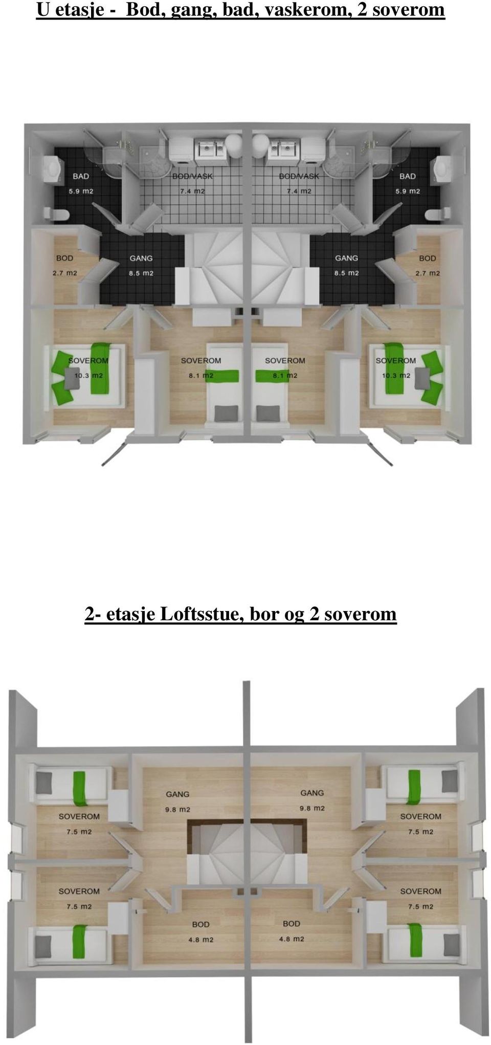 2 soverom 2- etasje