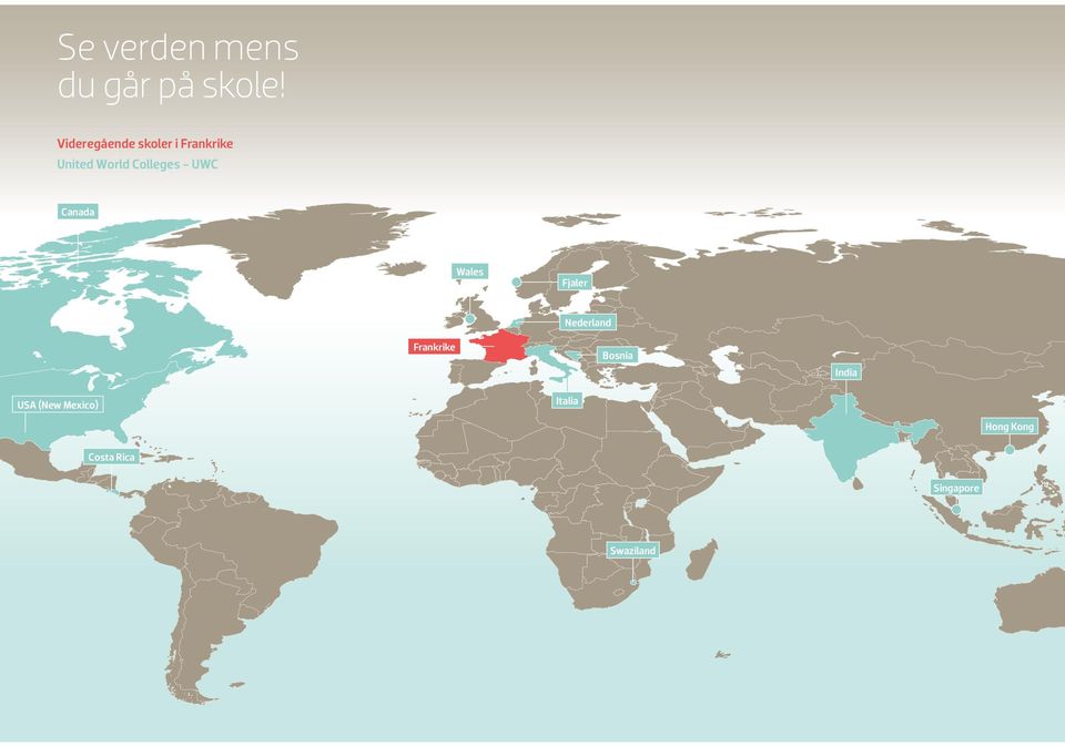 Colleges - UWC Canada Wales Fjaler Nederland