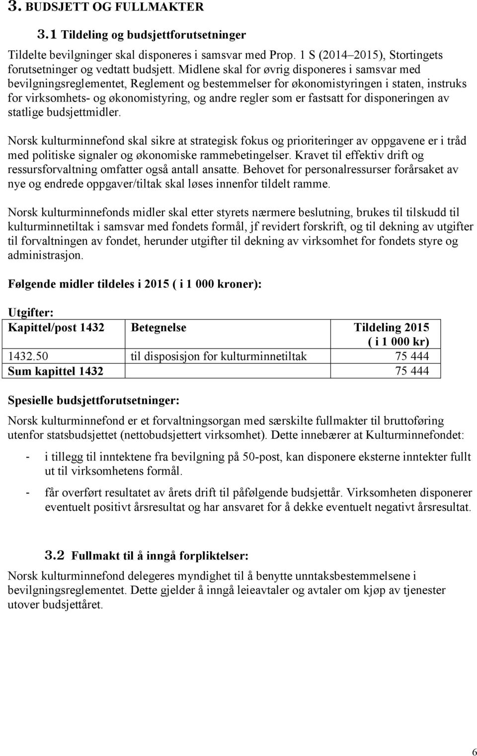 fastsatt for disponeringen av statlige budsjettmidler.