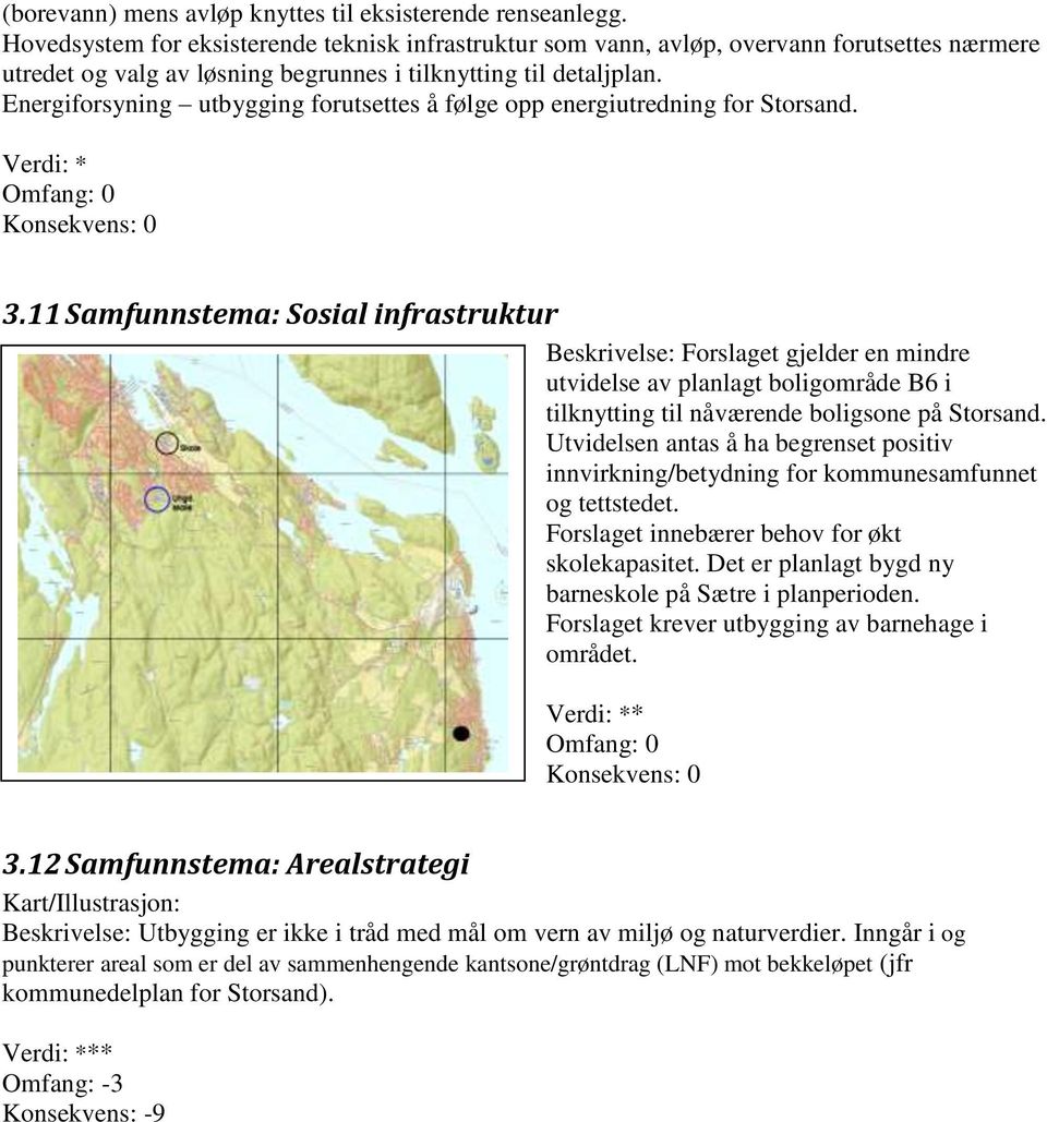 Energiforsyning utbygging forutsettes å følge opp energiutredning for Storsand. 3.