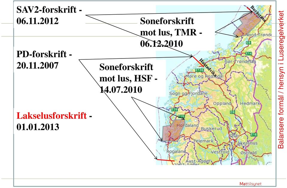 2010 Soneforskrift mot lus, TMR - 06.12.