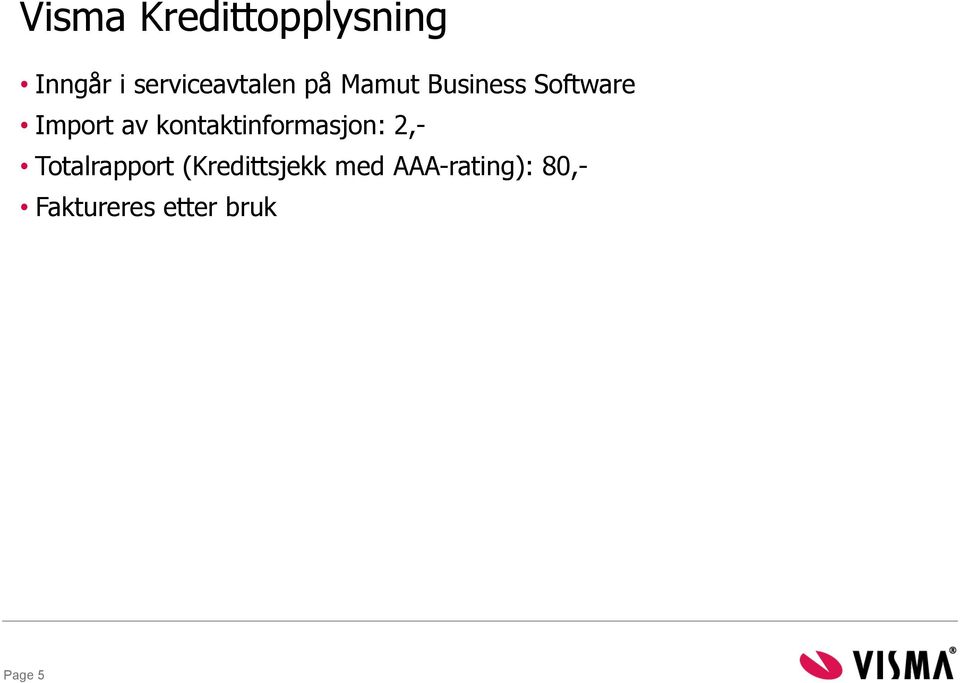 Import av kontaktinformasjon: 2,- Totalrapport