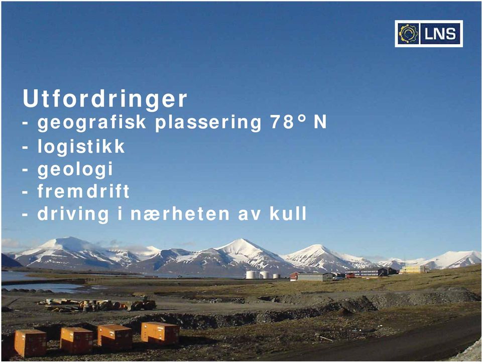 -logistikk -geologi -