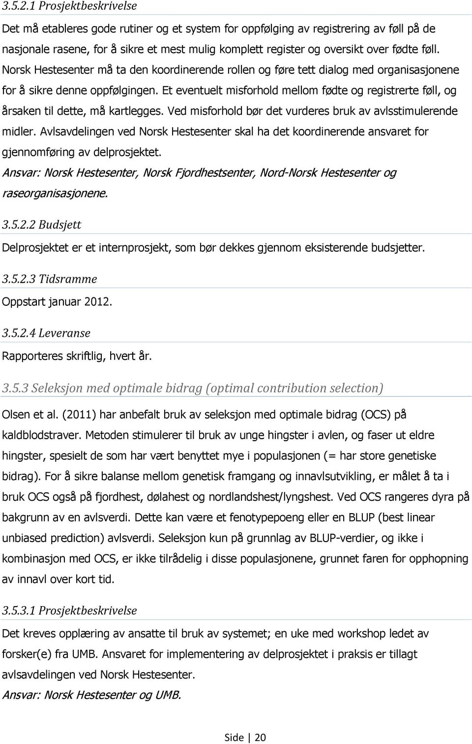 Norsk Hestesenter må ta den koordinerende rollen og føre tett dialog med organisasjonene for å sikre denne oppfølgingen.