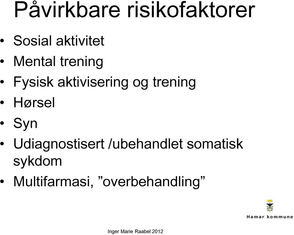 trening Hørsel Syn Udiagnostisert